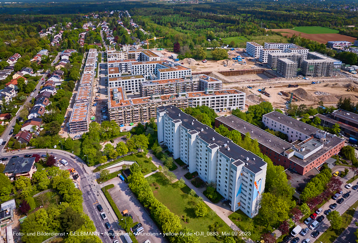 09.05.2023 - Baustelle Alexisquartier und Pandion Verde in Neuperlach